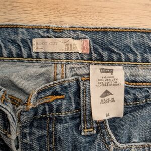 Levi's Blue Denim Bootcut Jeans 515